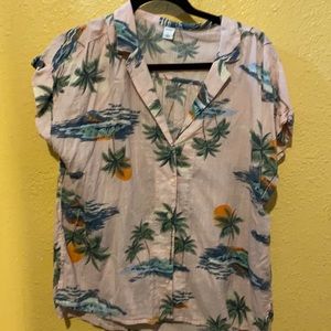 Tropical Camp Collar Shirt